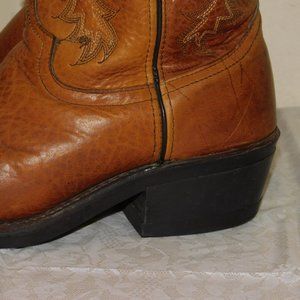 Bottes de cowboy vintage Tony Lama en cuir noir style 2993